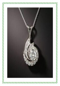 Diamond Set with pearl shape