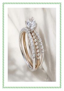 3 layer Diamond ring